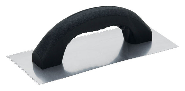 Hyde Economy 4-1/4 in. W X 9-1/4 in. L Silver Polypropylene/Steel U-Notch Trowel, Pack of 10