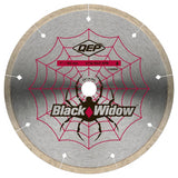QEP Black Widow 7 in. D X 5/8 in. Steel Continuous Rim Diamond Saw Blade 1 pc