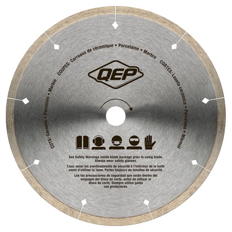 QEP Black Widow 7 in. D X 5/8 in. Steel Continuous Rim Diamond Saw Blade 1 pc