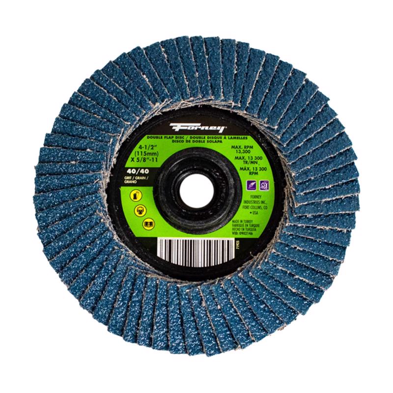 Forney 4-1/2 in. D X 1/4 in. thick Metal Grinding Wheel 1 pc