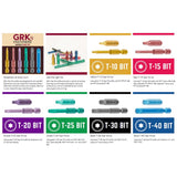 GRK Fasteners Star T15 X 2 in. L Power Bit Steel 2 pc