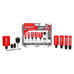 Diablo Diablo Mandrel 2-3/8 in. L Hole Saw Kit Arbor Included