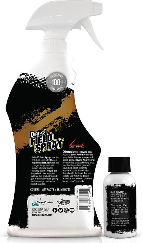 Lethal Dirt X3 717E67-31ZC Field Spray with Activator, Dirt, Liquid, 31 oz Bottle, Pack of 6
