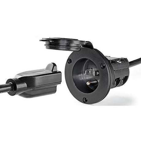 Minn Kota 1865111 AC Power Port, Black, Bulk