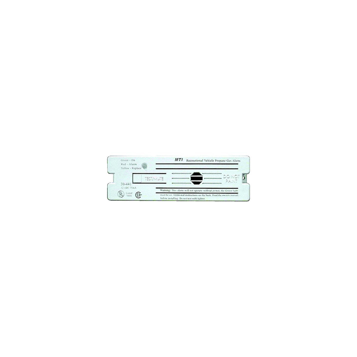 Safe-T-Alert LP Gas Alarm, Surface Mt, White