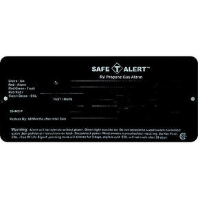 MTI Industries 12V 30 Series Safe-T-Alert Flush Mount RV Propane/LP Gas Alarm