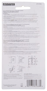 ProSource BH-102SB-PS Door Hinge, 3-1/2 in H Door Leaf, 3-1/2 in W Door Leaf, 2.2 mm Thick Door Leaf, 3-1/2 x 3-1/2 in