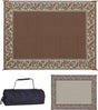 Ming's Mark Reversible Mat, Classical Brown/Beige, 6' x 9'