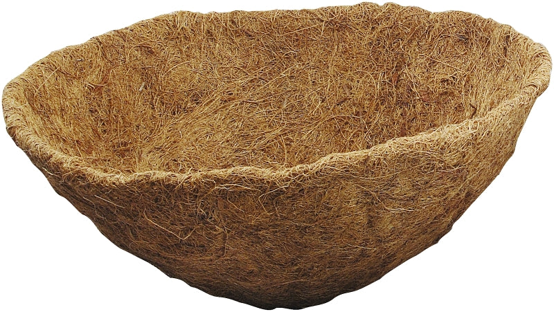 Landscapers Select T51451B-3L Planter Liner, 15 in Dia, 7 in H, Round, Coconut Fiber, Brown, Pack of 10