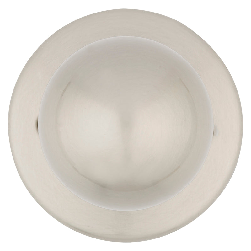 Kwikset 200P 15CP Passage Knob, Polo, 2-23/32 in L x 2-5/8 in W Dimensions, Zinc, Satin Nickel