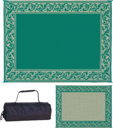 Ming's Mark Reversible Mat, Classical Green/Beige, 8' x 20'