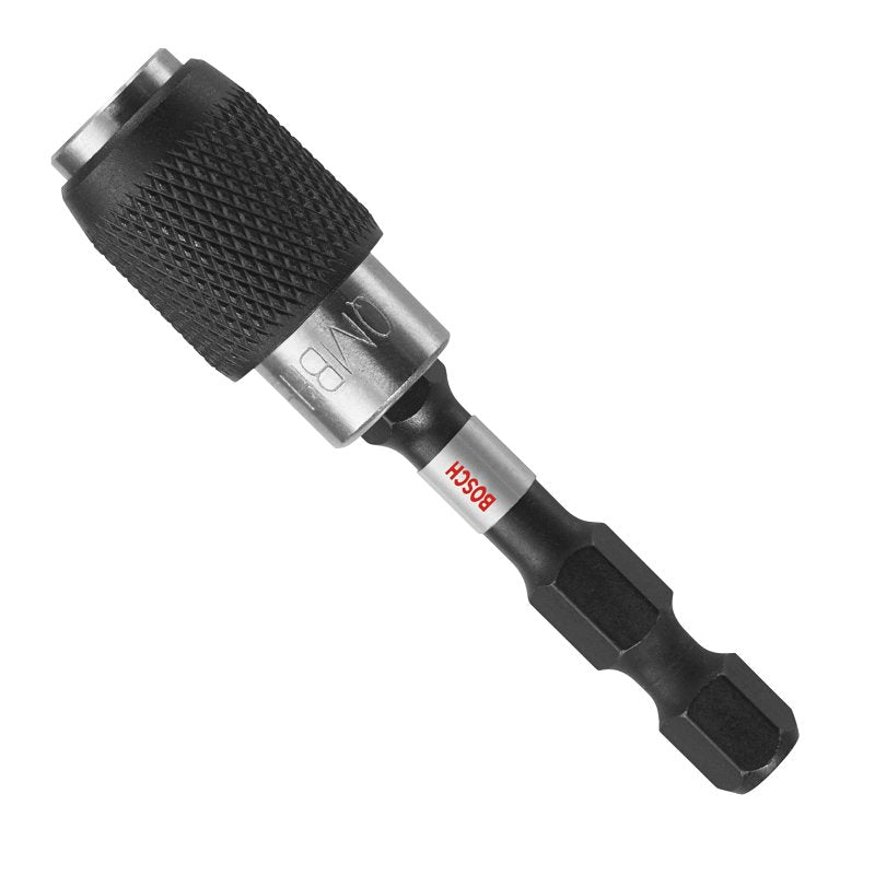 Bosch Impact Tough ITBHQC201 Bit Holder, 2 in Drive, Hex Drive, 1/4 in Shank, Alloy Steel