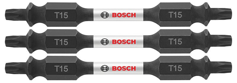 Bosch Impact Tough ITDET152503 Double-Ended Power Bit, #15 Drive, Torx Drive, 1/4 in Shank, Hex Shank, 2-1/2 in L