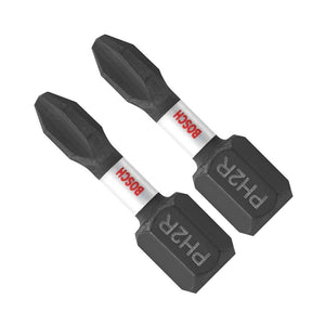 Bosch Impact Tough ITPH2R102 Insert Bit, #2R Drive, Phillips Drive, 1/4 in Shank, 1 in L, Steel