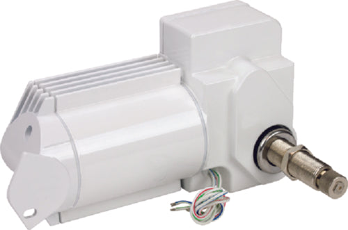 SeaDog Powder Coated Aluminum &amp; Stainless Waterproof Heavy Duty 24V Wiper Motor White Finish