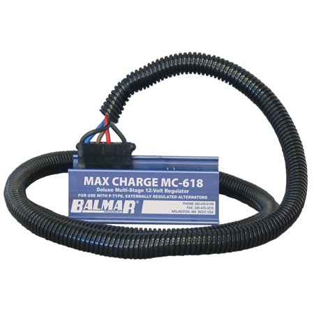 Balmar MC618HC Max Charge MC618 Voltage Regulator w/ Harness, 12V
