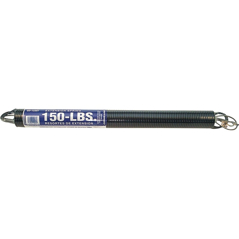 Prime-Line GD 12207 Extension Spring, 1-19/64 in OD, 22 in OAL, Carbon Steel, Galvanized, Loop End, 150 lb