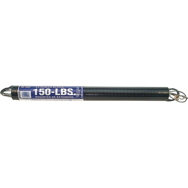 Prime-Line GD 12207 Extension Spring, 1-19/64 in OD, 22 in OAL, Carbon Steel, Galvanized, Loop End, 150 lb