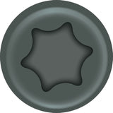 ProFIT 297178/281178 Deck Screw, #9 Thread, 3 in L, Coarse Thread, Bugle Head, Sharp Point, Combo Drive, Gray