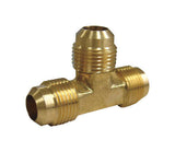 JMF Company 1/2 in. Flare X 3/8 in. D Flare Brass Reducing Tee, Pack of 5