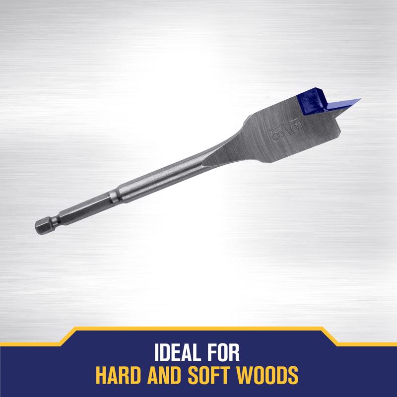 Irwin Speedbor 15/16 in. X 6 in. L Carbon Steel Wood Boring Bit Hex Shank 1 pc