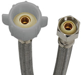 Fluidmaster B3T16 Toilet Connector, 1/2 in Inlet, Compression Inlet, 7/8 in Outlet, Ballcock Outlet, 16 in L