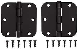 ProSource BH-102ORB-PS Door Hinge, Steel, Oil-Rubbed Bronze, Loose Pin, 180 deg Range of Motion, Screw Mounting