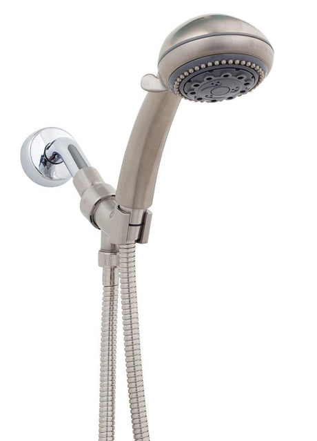Whedon Champagne Massage Series AFP62C-N Showerhead, 1/2 in Connection, 2.5 gpm, 5-Spray Function, Plastic