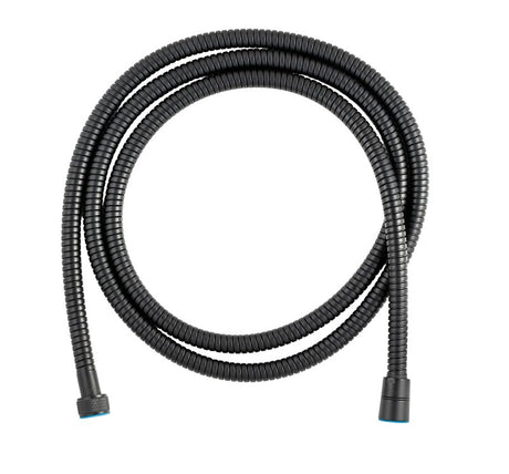 Whedon Bungy Series AF206C-MB Shower Hose, 1/2 in Connection, Female, 78 in L Hose, Stainless Steel, Matte Black