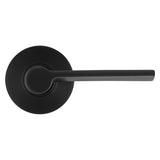 Kwikset 200LRL RDT 514 CP Passage Lever, Matte Black, Zinc, Residential, Reversible Hand, 3 Grade, ADA Compliant