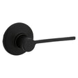 Kwikset 200LRL RDT 514 CP Passage Lever, Matte Black, Zinc, Residential, Reversible Hand, 3 Grade, ADA Compliant