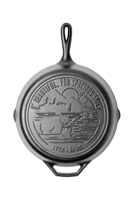 Lodge L10SKA250 Seasoned Skillet, 12 in Dia, Iron, Black, Non-Stick: Yes, Dishwasher Safe: No