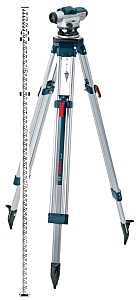 Bosch GOL 26CK Automatic Optical Level Kit, Up to 330 ft Working, 26X Magnification