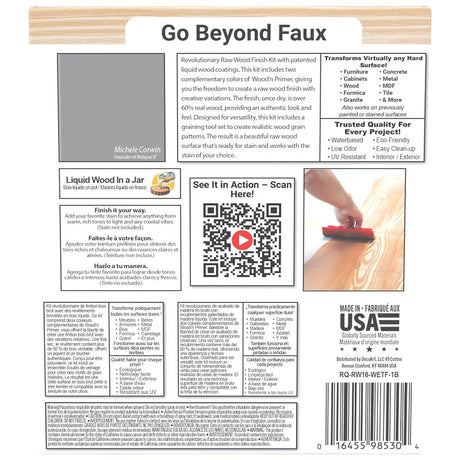 Retique It RQ-RW16-WETF-1B Raw Wood Kit, Matte