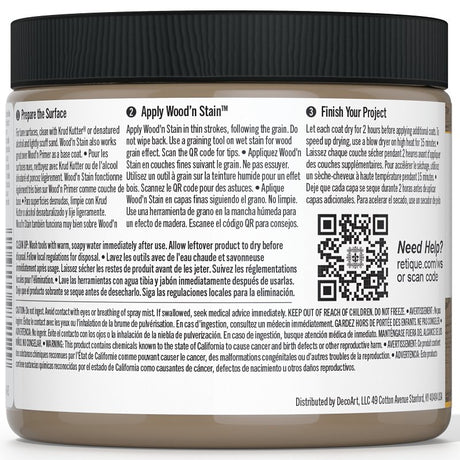 Retique It Wood'n Stain RQ-WNS16-BARN-R10 Wood Stain, Barn Wood, Gel, 16 oz