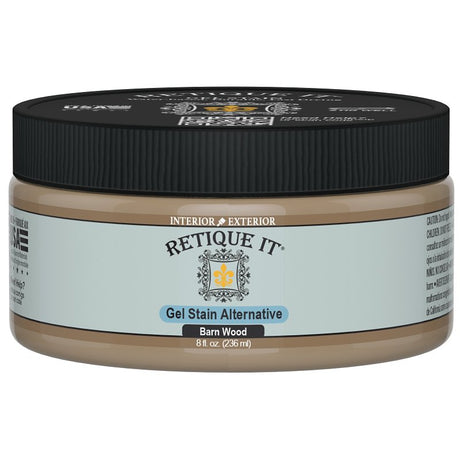 Retique It RQ-GS08-BARN-R8 Stain Alternative, Barn Wood, Gel, 8 oz