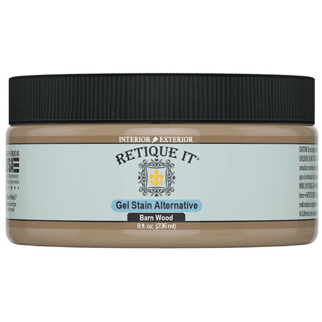 Retique It RQ-GS08-BARN-R8 Stain Alternative, Barn Wood, Gel, 8 oz