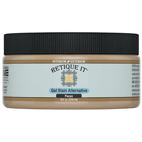 Retique It RQ-GS08-PECA-R8 Stain Alternative, Pecan, Gel, 8 oz