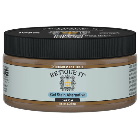 Retique It RQ-GS08-DOAK-R8 Stain Alternative, Dark Oak, Gel, 8 oz
