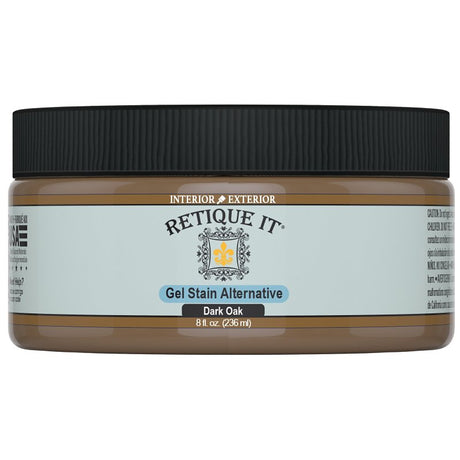 Retique It RQ-GS08-DOAK-R8 Stain Alternative, Dark Oak, Gel, 8 oz