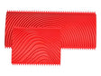 DecoArt RQ-GRRTS-Y Graining Tool Set, Rubber, Red