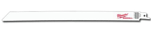 Milwaukee SAWZALL 48-01-2094 Reciprocating Saw Blade, 3/4 in W, 12 in L, 8/12 TPI, Bi-Metal Cutting Edge
