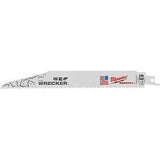 Milwaukee 48-01-2706 Reciprocating Saw Blade, 1 in W, 6 in L, 7, 11 TPI, HSS Cutting Edge
