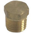 PLUG  1/4  BRASS
