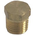 PLUG  1/4  BRASS