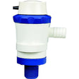 Shurflo 357-106-10 Anti-Airlock 12V 1100 GPH White &amp; Blue Piranha Ballast Pump