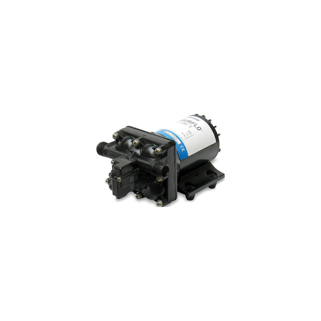 Shurflo Aqua King II Black 55 PSI 3 GPM Automatic Fresh Water Pump 8 1/8" x 5" x 4 1/8"