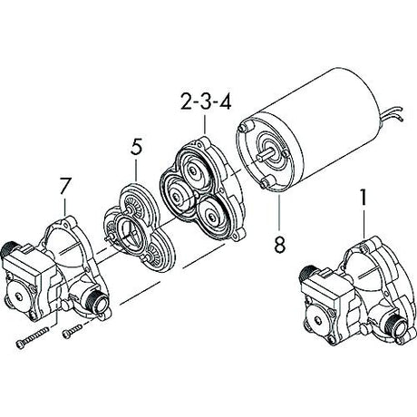 SHURFLO Valve Assembly for 2088/2093 Series