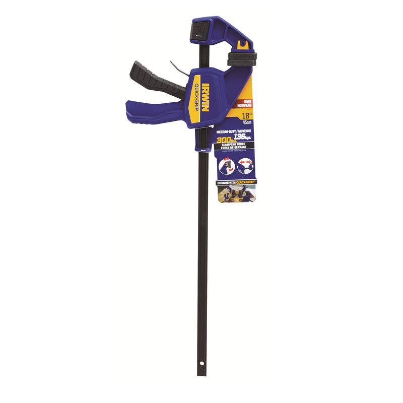 Irwin Quick-Grip 18 in. X 3-1/2 in. D Bar Clamp 300 lb 1 pc