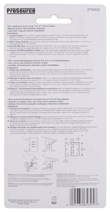 ProSource BH-202SC-PS Square Corner Door Hinge, Steel, Satin Chrome, Loose Pin, 180 deg Range of Motion